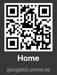 a qr code with the words home on it