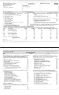 two pages of a form with different information
