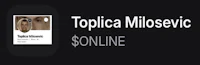 a black screen with the words topica miljevic online