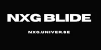 a black background with the words nxg blade on it