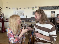 a woman wearing a long sleeved shirt