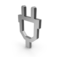 a power plug on a black background