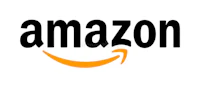 the amazon logo is shown on a white background