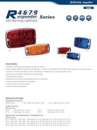 a brochure for the rga series of led lights