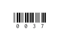 a barcode on a white background
