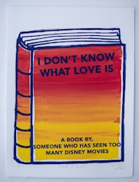 i don't know what love is a book by too many disney movies