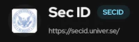 the logo for sec id on a black background