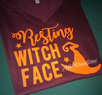 a t - shirt that says best witch face