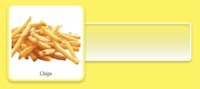french fries on a yellow background