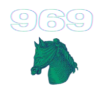 a horse's head with the number 999 on it