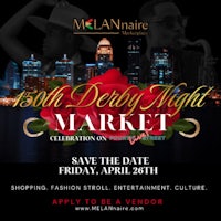 a flyer for the 15th derby night market