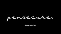 a black background with the word pensue on it