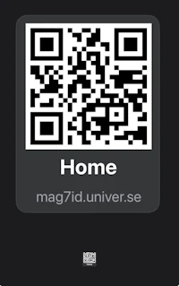 a qr code with the word home on it