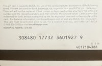 a credit card with a number on it