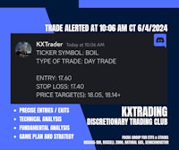 a trade alert for kyttrading