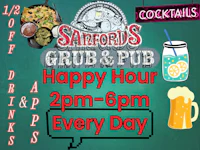 happy hour at sam's grub & pub