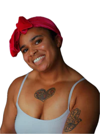 a woman wearing a pink towel