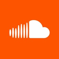 the soundcloud logo on an orange background