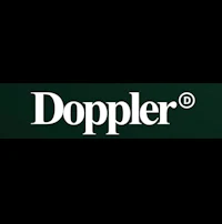 doppler logo on a black background