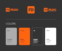 the colors of the logo for rado