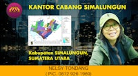 a map with the words kantoor caga simalungun