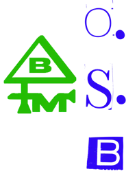 a logo with the letters os and b