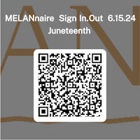 a qr code with the words melanaire sign out 6 june 6 24
