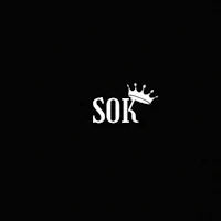 a black background with the word sok on it