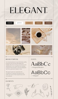 elegant is a web design with a lot of different elements