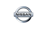 nissan logo on a black background