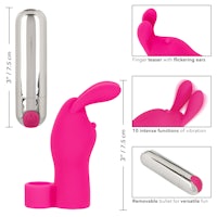 a pink bunny sex toy with a pink handle