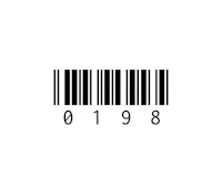 a barcode on a white background