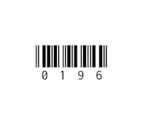 a bar code on a white background
