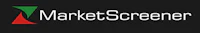 the market screener logo on a black background
