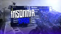 a blue screen with the words insomna spk on it
