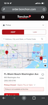 order bonchon miami beach & washington - screenshot