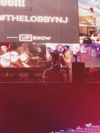 the uploynj dj booth at the uploynj show in new york city
