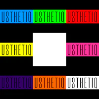ushetio logo in different colors on a black background