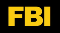 the fbi logo on a black background
