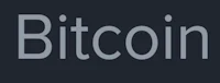 the word bitcoin on a black background