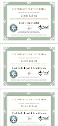 four certificates of completion are shown on a white background
