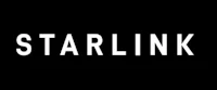 the starlink logo on a black background