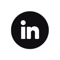 the linked logo on a black background