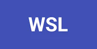 wsl logo on a blue background