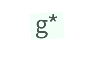 a green paper with the letter g on it