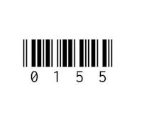 a barcode on a white background