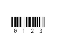 a bar code on a white background