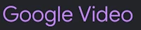 google video logo on a black background