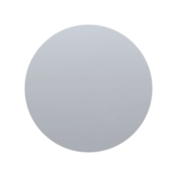 a grey circle on a black background