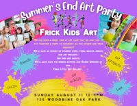 summer end art party frick kids art